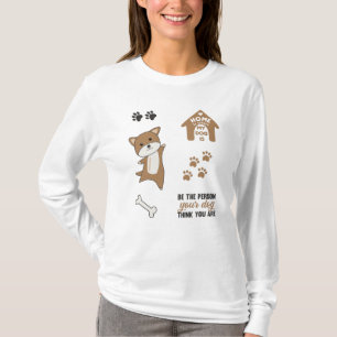 Dog Brown Puppy Paws Cute Sticker Pack T-Shirt