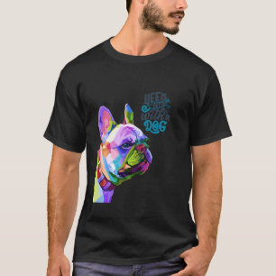 Dog Bulldog Mom Dad Pop Art Fun Cute T-Shirt