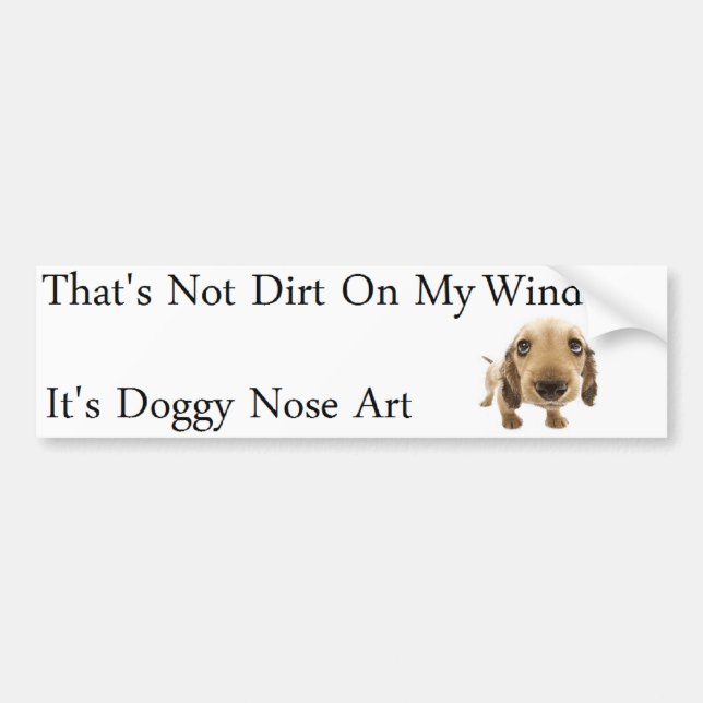 dog bumper sticker (Front)