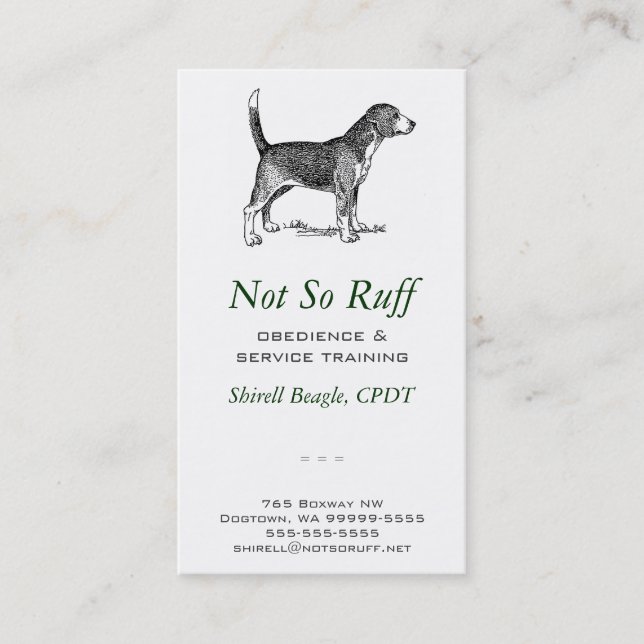 Dog Business Card (Front)