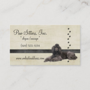 Dog Business Card :: Standard Poodle