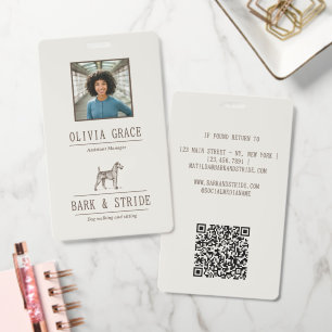 Dog Business Custom Name Badge Personalized