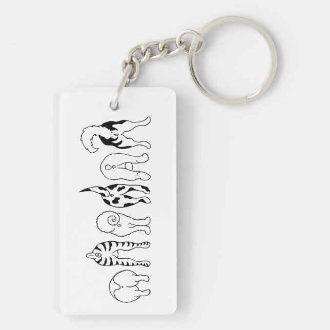 Dog Butts Keychain (Back)