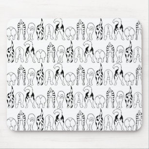 Dog Butts Pattern Mouse Pad
