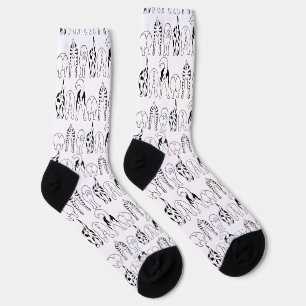 Dog Butts Pattern Socks