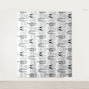 Dog Butts Pattern Tapestry