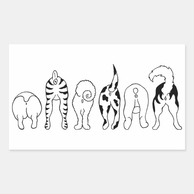 Dog Butts Sticker (Front)