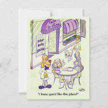 Dog Cafe Postcard