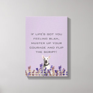 Dog Calendar Canvas Print