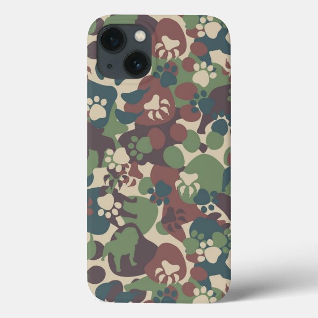 Dog Camouflage Pattern Case-Mate iPhone Case (Back)