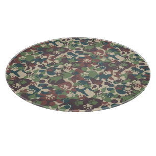 Dog Camouflage Pattern Cutting Board