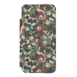 Dog Camouflage Pattern Incipio Watson™ iPhone 5 Wallet Case