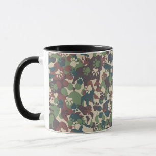 Dog Camouflage Pattern Mug