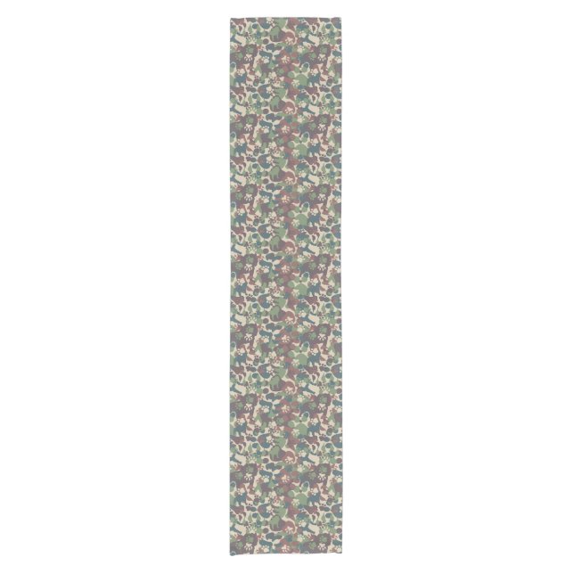 Dog Camouflage Pattern Short Table Runner (Front)