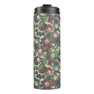 Dog Camouflage Pattern Thermal Tumbler