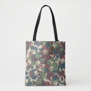 Dog Camouflage Pattern Tote Bag