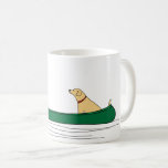 Dog Canoe Trip Mug<br><div class="desc">A wonderful illustration called "Dog Paddle" that you can personalize by adding a message or name to OR you can delete it and enjoy the illustration with no message or personalization at all!</div>