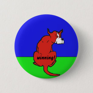 dog cartoon 2 inch round button