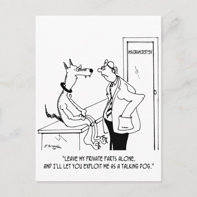 Dog Cartoon 9479 Postcard (Front)