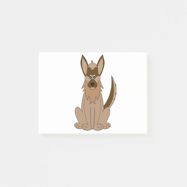 Dog Cartoon Amazing German Shepherd Post-it Notes (Front)