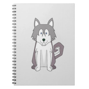 Dog Cartoon Amazing Siberian Husky Notebook