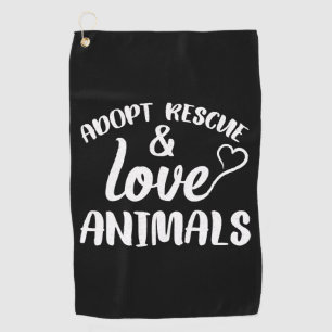 Dog Cat  Golf Towel