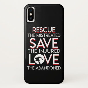 Dog Cat Lover Rescue Mistreated Save Injured Case-Mate iPhone Case