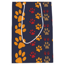 Dog & Cat Paw prints Design ~ editable background