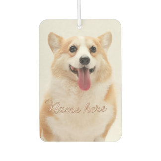 Dog cat pet name photo template simple minimal  air freshener