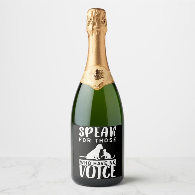 Dog Cat   Sparkling Wine Label (Front)