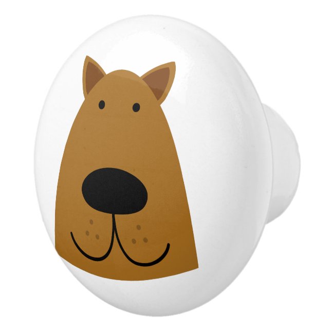 Dog Ceramic Knob (Right)