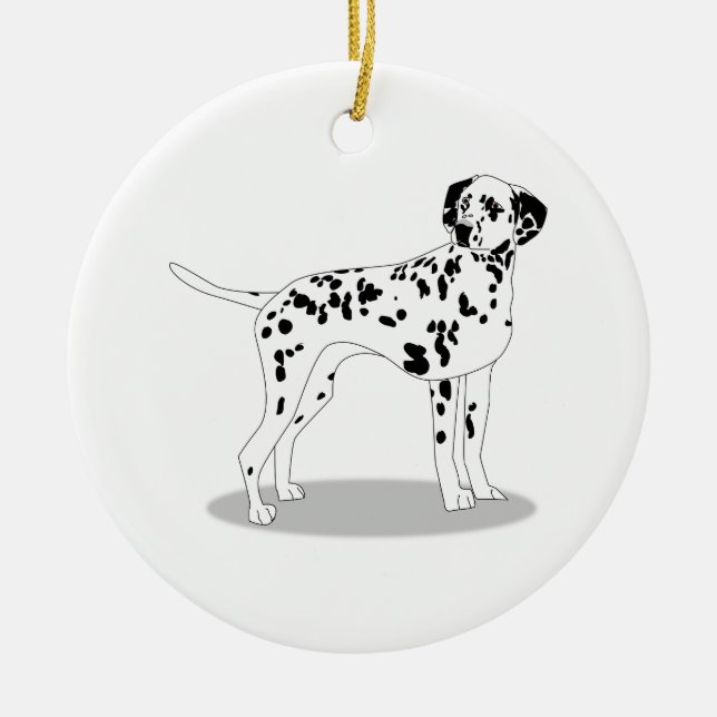 Dog Ceramic Ornament (Front)
