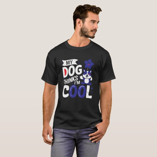 Dog-Certified Confidence T-Shirt for Pet Lovers Wh (Front Full)