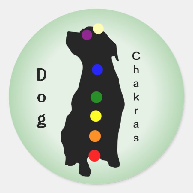 Dog Chakras sticker (Front)