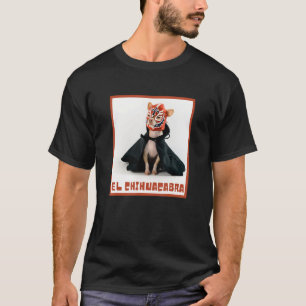 Dog  Chihuahua And Lucha Chihuacabra Design T-Shirt