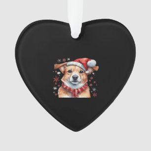 Dog chrismes Classic T-Shirt Ornament