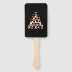 Dog Christmas Classic T-Shirt Hand Fan