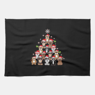 Dog Christmas Classic T-Shirt Kitchen Towel