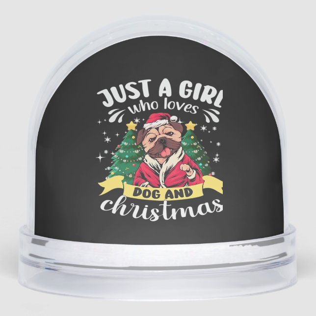 Dog Christmas - Just a Girl who Loves Dog and Chri (Avant)