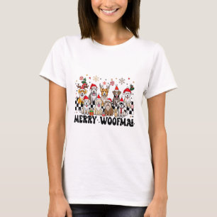 Dog Christmas Merry Woofmas Dog Lover New Year T-Shirt