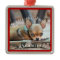 Dog Christmas Ornaments Square Personalized Photo