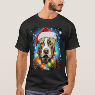 Dog Christmas Pitbull T-Shirt