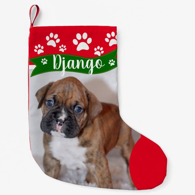 Dog Christmas Stockings - Personalized Photo (Front)