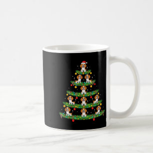 Dog Christmas Tree, Beagle Puppy Holiday Design Fo Coffee Mug