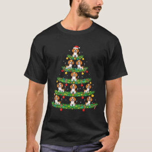 Dog Christmas Tree, Beagle Puppy Holiday Design Fo T-Shirt