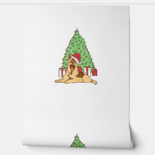 Dog Christmas Tree - Funny Christmas Wallpaper