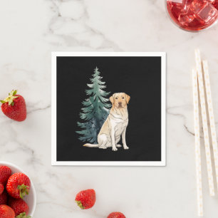 Dog Christmas Tree Party Dog Lover Xmas Napkin