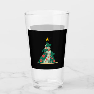 Dog Christmas Tree Shirt - Dog Christmas (3) Glass