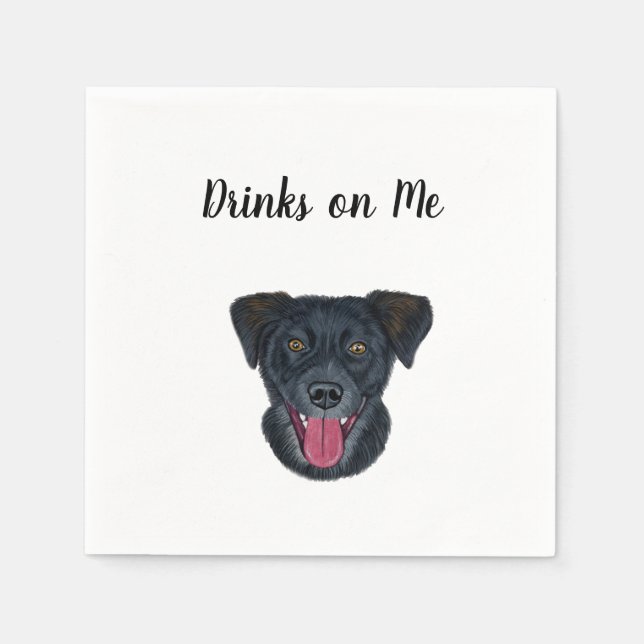 Dog Cocktail Napkins (Front)