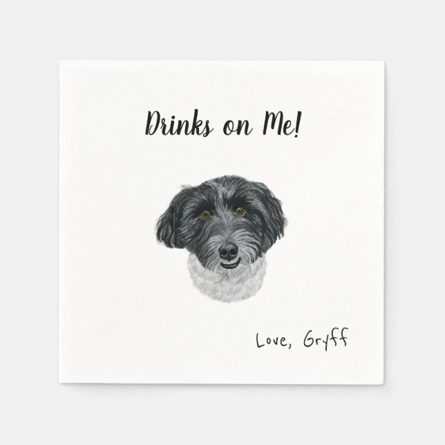 Dog Cocktail Napkins (Front)